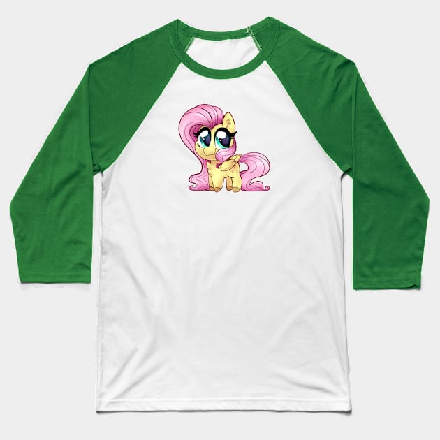 Fluttershy Baseball T-Shirt by Baja Gryphon